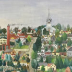 Painting of Freeport Maine